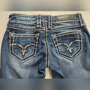 Rock Revival Women's Blue Jeans26 straight denisa